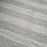100% wool Grey Striped Woven Rug  Boho Minimalist Home Decor Image 4