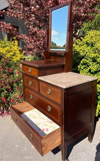 Antique Mahogany Vanity Chest