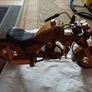 Wooden motorbike and side car Image 3