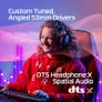 HyperX Cloud III  Wired Gaming Headset, PC, PS5, Xbox Series X|S, Angled 53mm Drivers, DTS, Memory Foam, Durable Frame, Ultra Clear 10mm Mic, USB C, USB A, 3.5mm  Black/Red Image 3