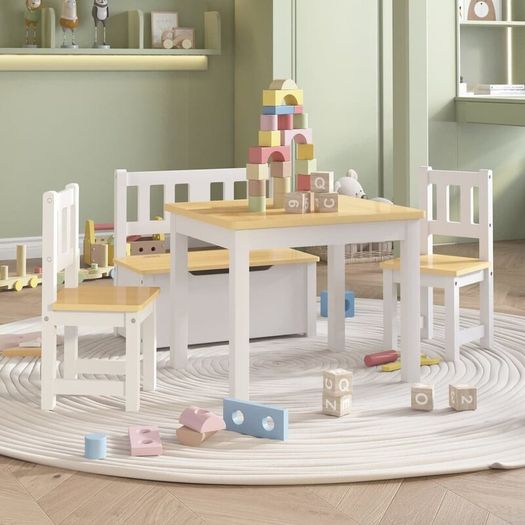 4 Piece Children Table and Chair Set