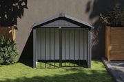 Dog House with Roof Black 117x103x102 cm Galvanised Steel