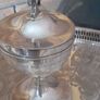 old silver plate chalice Image 2