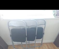 Set of 3 folding chairs