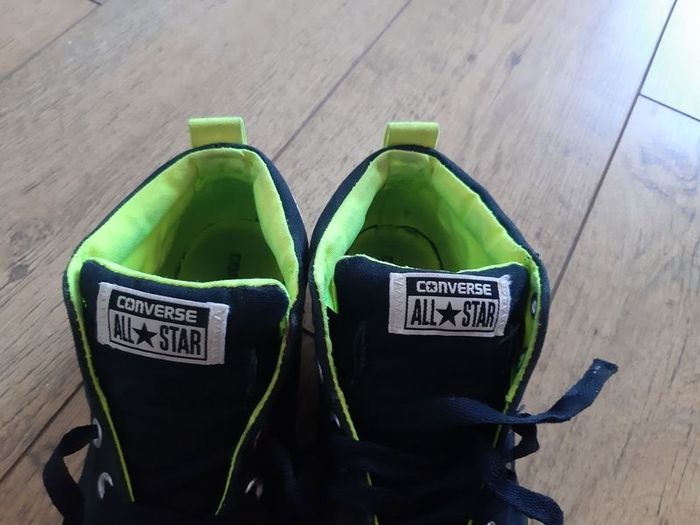 Black converse trainers size 5.5 UK