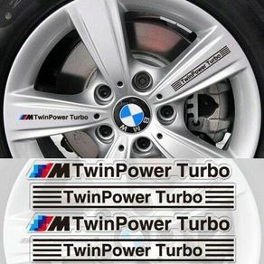 4PCS M Power Car Alloy Wheel Sticker Emblem Decal For BMW M3 M5 E36 E39 E46 E90 X5