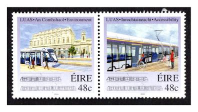 2004 Ireland Inauguration of Luas Tram Commemorative Stamps Mint Never Hinged (MNH)