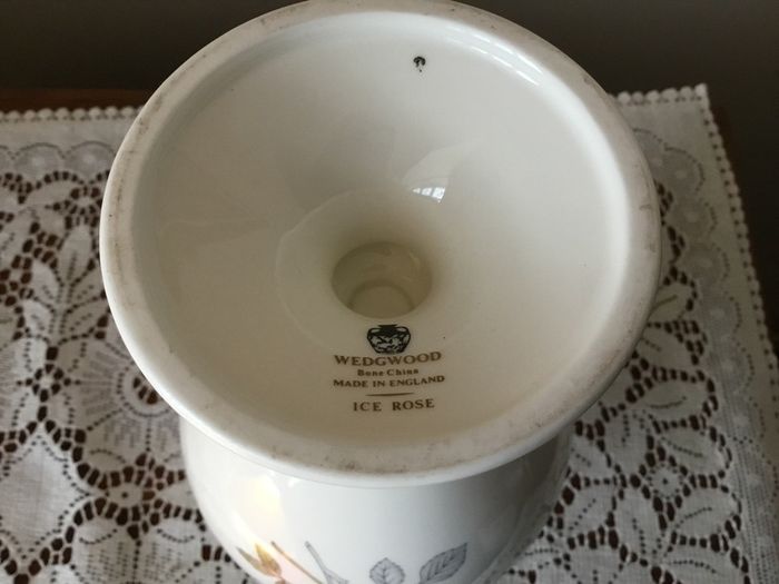 Wedgwood Ice Rose bone china urn