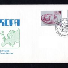 1976 Ireland Europa: Irish Delph Commemorative Stamp Illustrated Addressed The Irish Times First Day Cover (FDC)