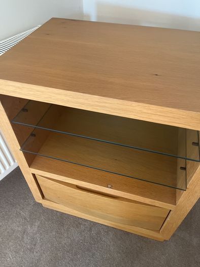 Solid Oak side table - stand