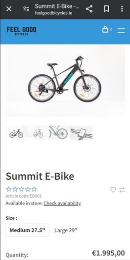 Electric bicycle Bluebird Summit M