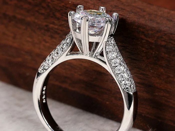 Sterling Silver Solitaire Ring