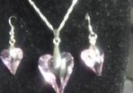 Swarovski Element Pendant and Earrings