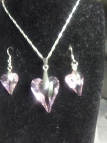 Swarovski Element Pendant and Earrings