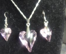 Swarovski Element Pendant and Earrings