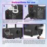 Fog Machine, 500W Smoke Machine with Wireless Remote Control & Automatic Spray Function, Mini Fog Smoke Machine for Halloween Christmas Party Wedding DJ Performance Stage Show (No Light) Image 2