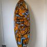 6'2" Single Fin Surfboard - Custom Art + Fin & Bag Image 2