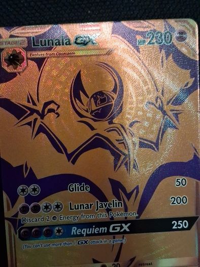 pokemon card : lunala gx SM103a