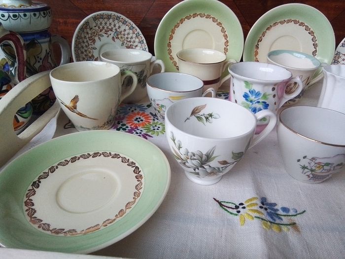 Odd Coffee Cups + Saucers