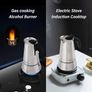 Rainbean Moka Stove Top Pot Espresso Maker 300 ml / 6 Cups Stainless Steel Gift Set works on Induction Hob Image 4
