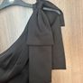 Long Black satin dress, Size L Image 4