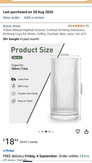 glass cup