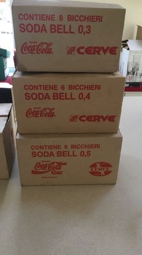 Coca Cola Glasses Italian Bevete Coca Cola