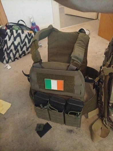 military airsoft bag and armour
