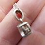 Vintage 925 Sterling Silver Designers Pendant Necklace Image 5