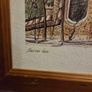 Barcelona Parque Guell Lithograph framed Image 2