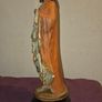 Antique Hand Painted Sacred Heart of Jesus Statue Image 2