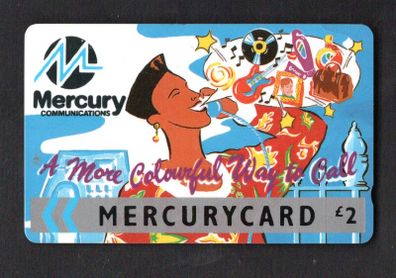 Great Britain Mercury UK2 A More Colourful Way to Call (Mercury Pager) (GPT - Magnetic) Phone Card