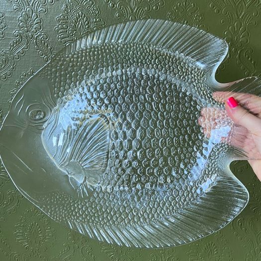 Arcoroc France Fish Platter and plates