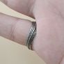 Lot Of 2 Vintage Suliemani Eye Agate Brass Rings Image 4