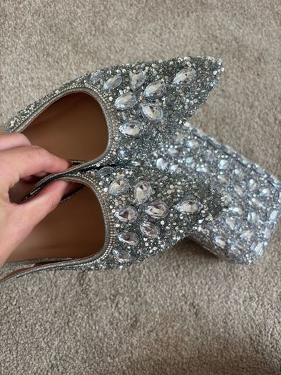 Diamond heels and bag
