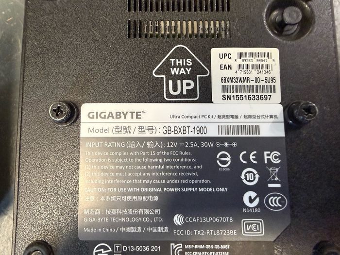 3 Gigabyte Brix mini PCs