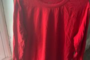 Red Long Sleeve Top / Size L