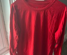 Red Long Sleeve Top / Size L