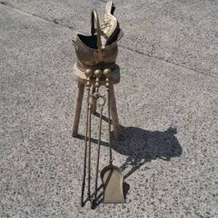 5 Piece Late Victorian Fire Companion Set