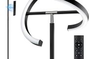 Modern Stepless Dimmable Standing Lamp 3000-6000K,20W LED Rotatable Reading Standing Light,Touch&amp;Remote Control Uplighter Floor Lamp for Living Room Bedroom Office (FREE POSTAGE)