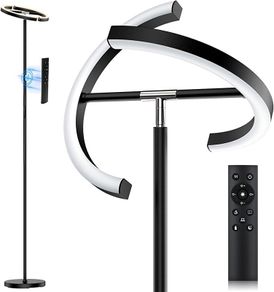 Modern Stepless Dimmable Standing Lamp 3000-6000K,20W LED Rotatable Reading Standing Light,Touch&Remote Control Uplighter Floor Lamp for Living Room Bedroom Office (FREE POSTAGE)