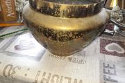 Beautiful Old Heavy Brass Jardiniere Planter with Elephant Handles