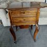 antique French cherrywood sewing table Image 2