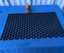 Rubber scraper door mat
