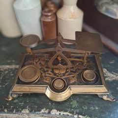 Victorian Brass Postal Letter Scales