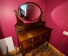 Golding & Sons of Bolton Antique Furniture Set Wardrobe/Dresser/Bed/Bedside