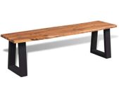 Bench Solid Acacia Wood 145 cm