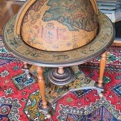 Vintage-Style Drinks Globe Bar Cabinet