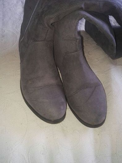 Grey Long Boots
