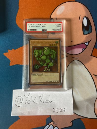 YuGiOh! La Jinn the Mystical Genie of the Lamp PSA 9 | KC01 | From Kaiba's briefcase